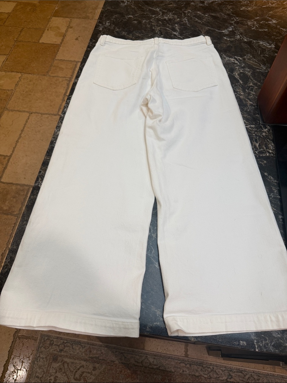Gap high-rise stride wide leg ankle jeans